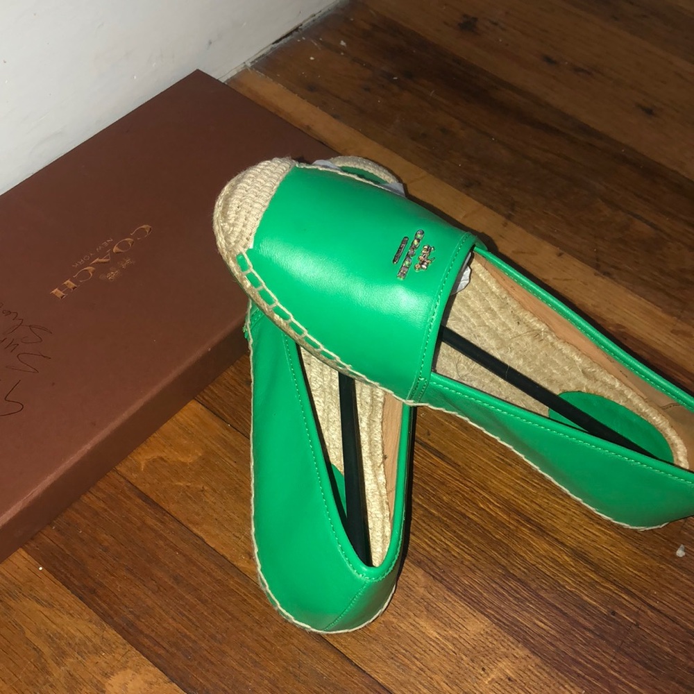 Green Coach Sandals